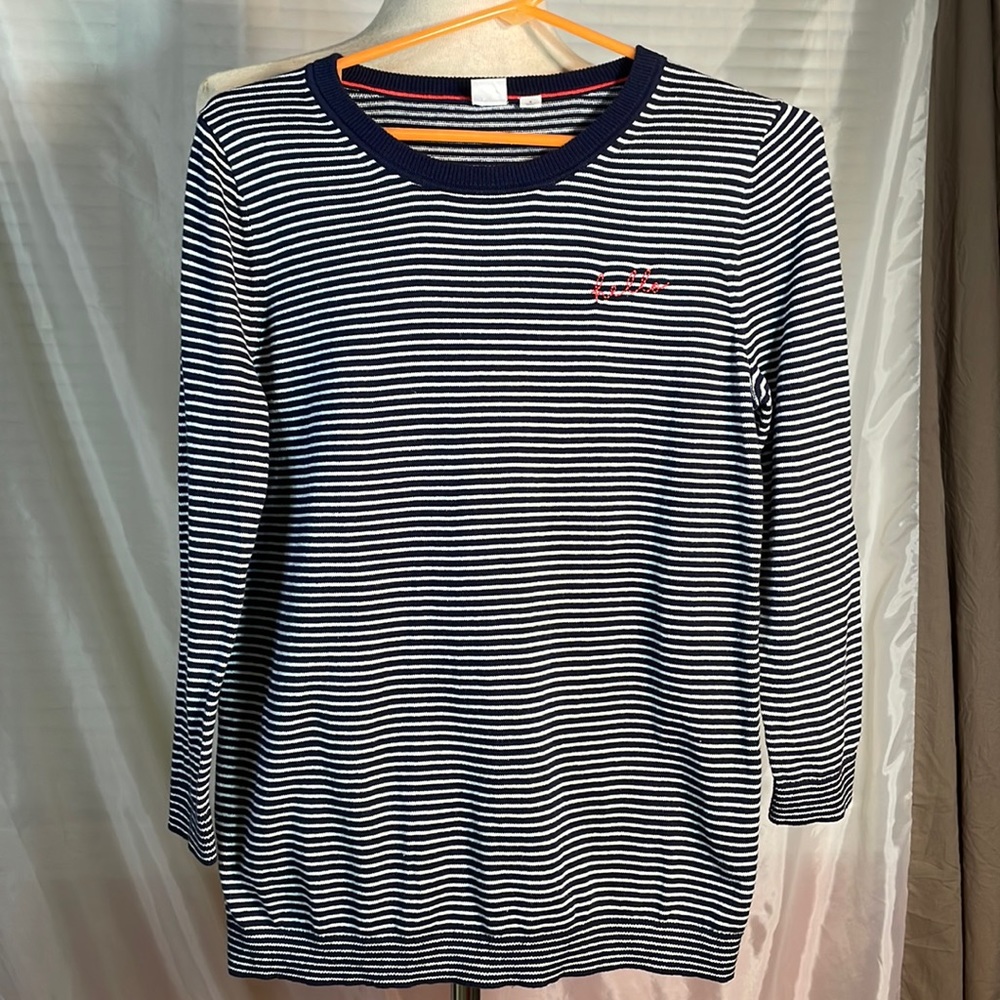 Gap Navy Striped Sweater.
